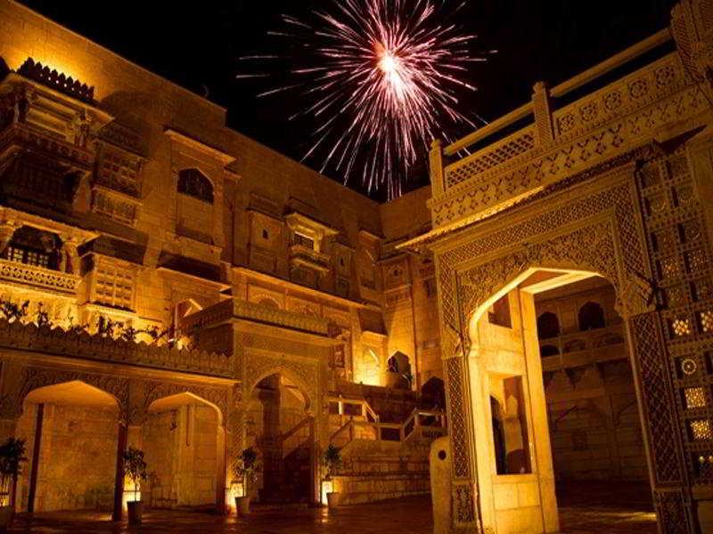 Hotel Narayan Niwas Palace Jaisalmer Bagian luar foto